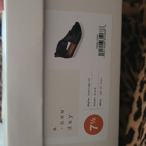 A New Day Black Sandals